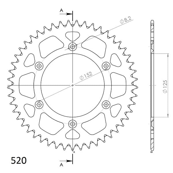 SGR CORONA S AL P520-D49 PER BETA RR ENDURO EFI 480 20-21