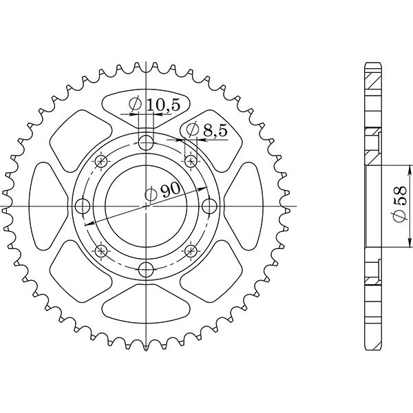 SGR CORONA S AC P428-D36 PER HONDA CG 125 98-01