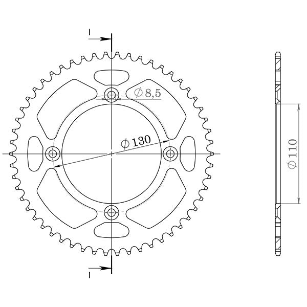 SGR CORONA S AL P420-D56 PER HONDA CRF RB EXPERT 19/16 150 07-19