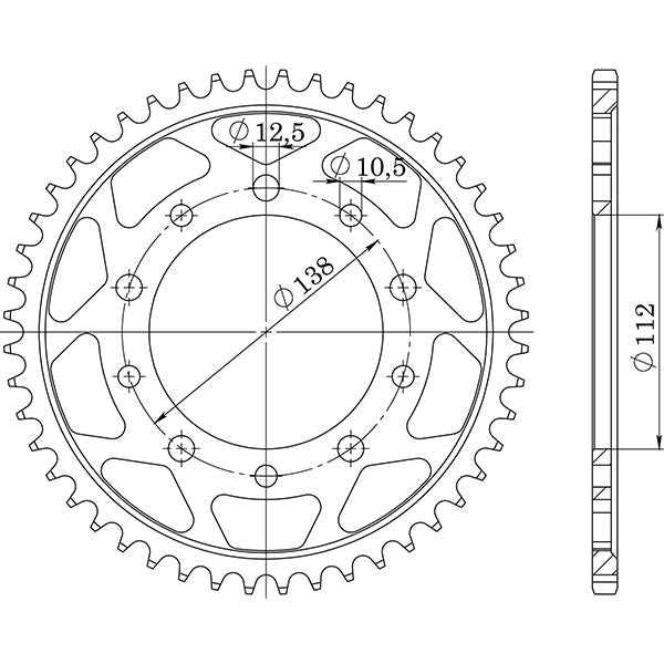 SGR CORONA M AC P530-D48 PER YAMAHA YZF-R6 99/02