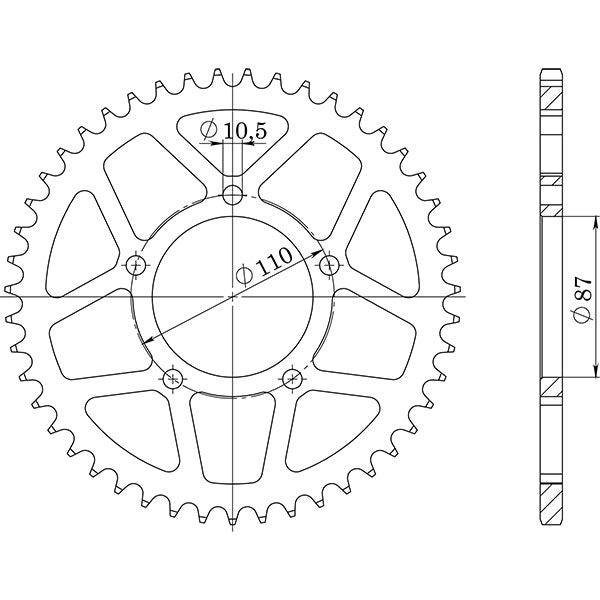 SGR CORONA S AC P530-D47 PER SUZUKI GSX F 600 98-06