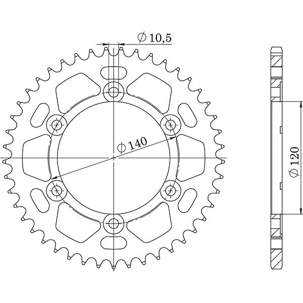 SGR CORONA S AC P530-D38 PER SUZUKI TL S 1000 97/01