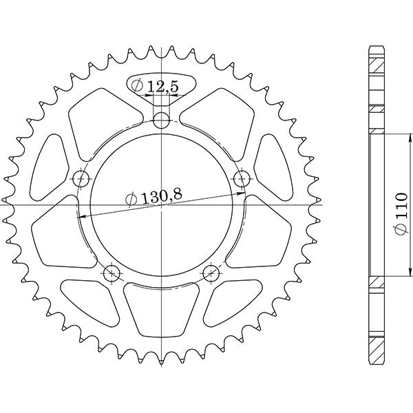 SGR CORONA R AL P520-D45 PER BMW S RR 1000 12-14
