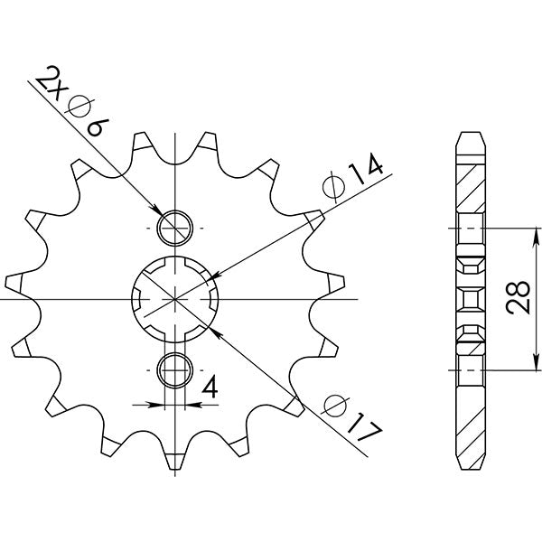 SGR PIGNONE S AC P420-D12 DERBI SENDA R 50 97/99