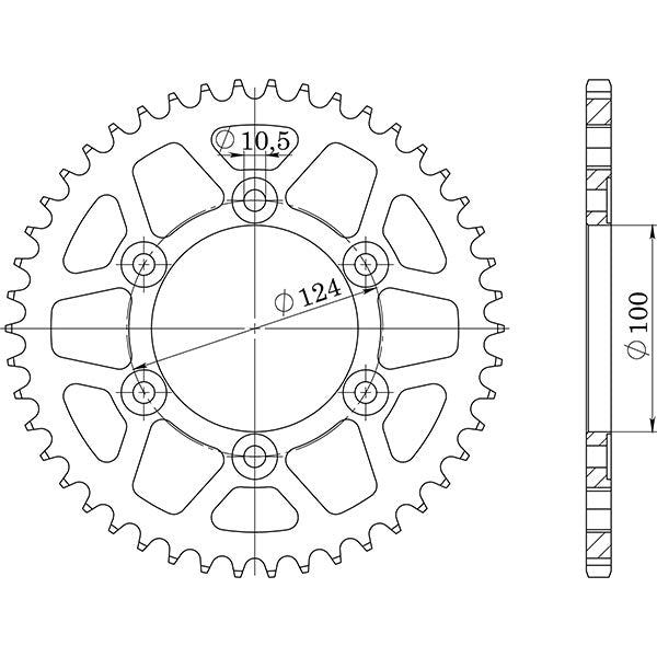 SGR CORONA S+2 AC P520-D39 PER DUCATI SUPERLIGHT 900 92/97