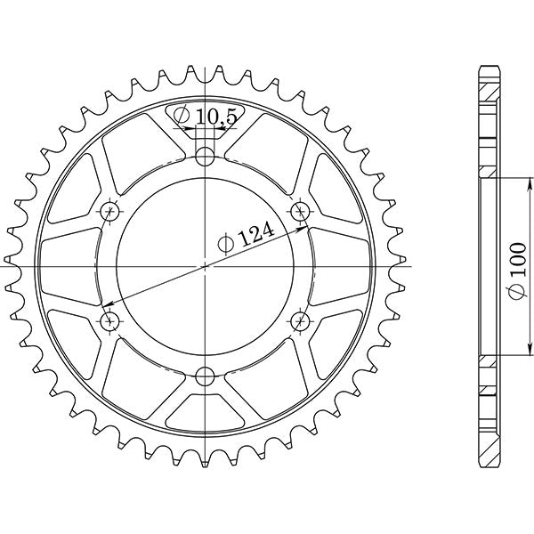 SGR CORONA S AC P525-D42 PER DUCATI ST2 944 97/03