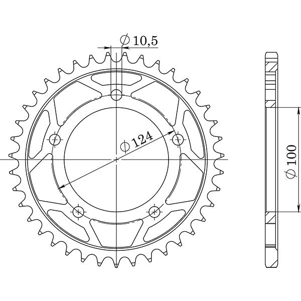 SGR CORONA S+2 AC P525-D38 PER DUCATI 999 R 03/06