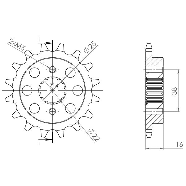 SGR PIGNONE S+2 AC P520-D14 DUCATI 748 R 01/01