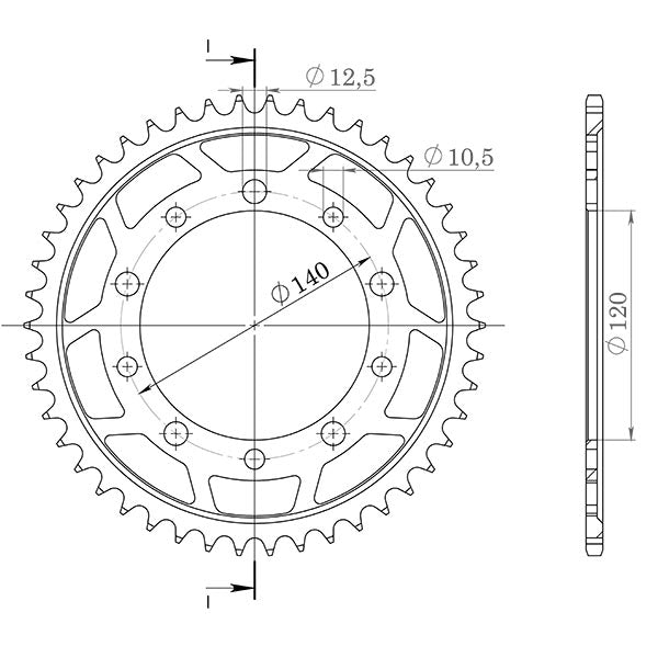 SGR CORONA S AL P530-D41 PER SUZUKI GSX 1400 01-06