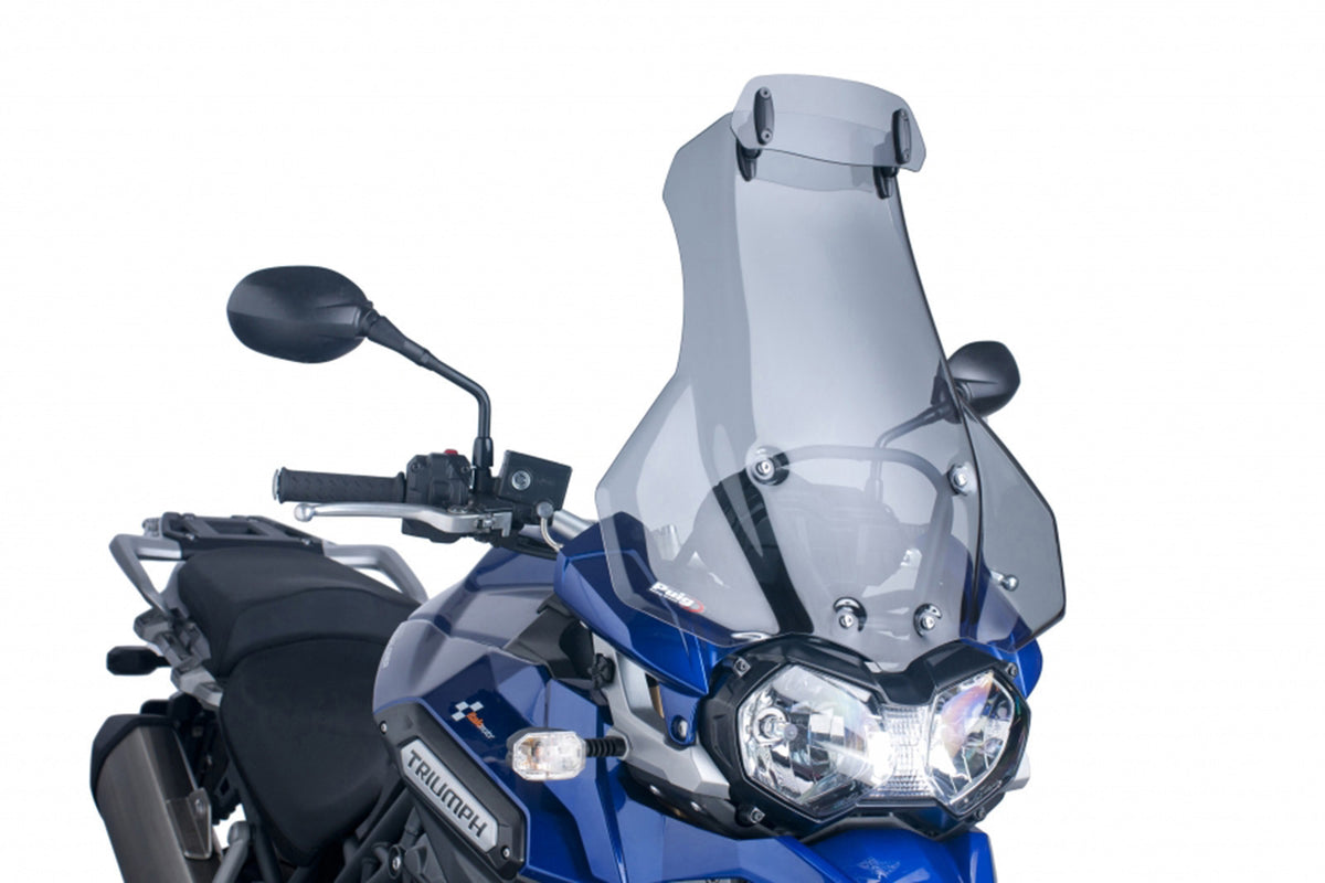 PUIG CUPOLINO TOURING -VISIERA PER TRIUMPH TIGER 1200-EXPLORER/XC 12-15 FUME CHIARO