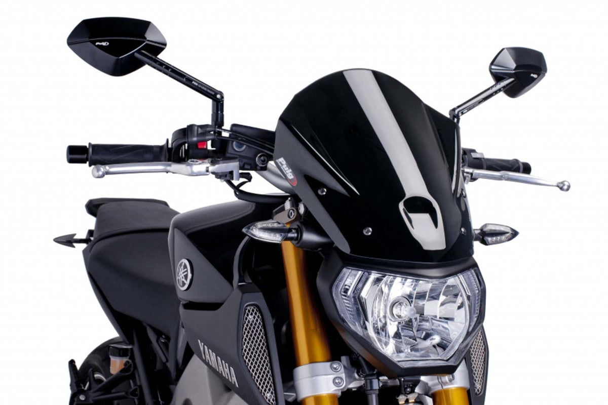 PUIG CUPOLINO NAKED N.G. TOURING PER YAMAHA MT-09 STREET RALLY 13-16 NERO