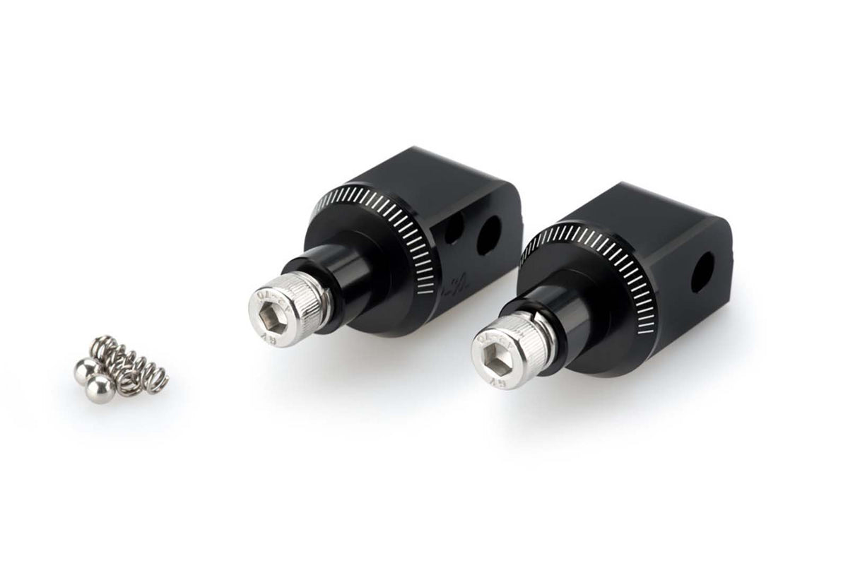 PUIG ADATTATORI POGG. FISSI PASSEGGERO PER KTM RC390 17-21 NERO