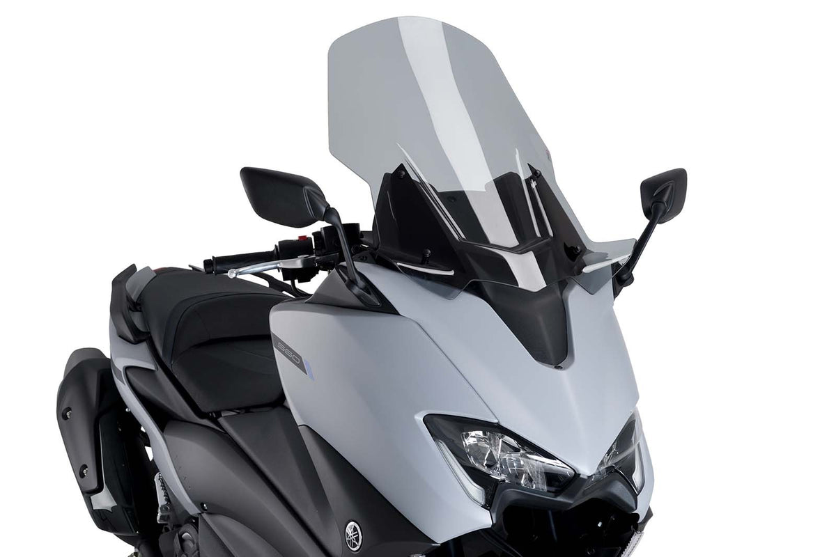 PUIG CUPOLINO V-TECH LINE TOURING PER YAMAHA T-MAX 530 DX 17-19 FUME CHIARO