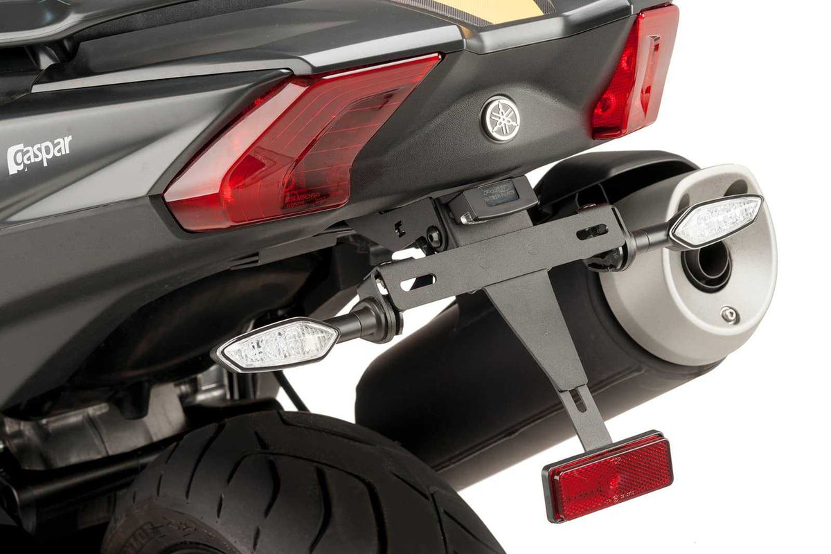 PUIG PORTATARGA PER YAMAHA T-MAX 530 SX 17-19 NERO-OFFERTA