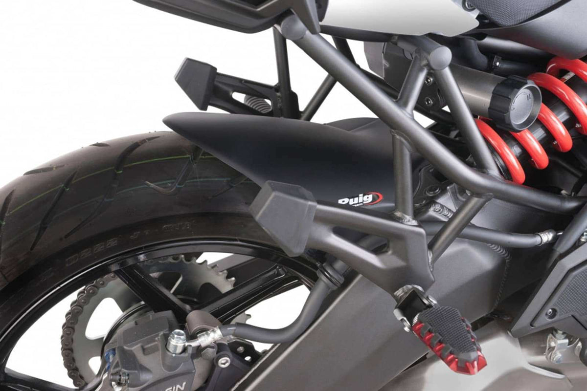 PUIG PARAFANGO POSTERIORE PER KAWASAKI VERSYS 650 17-18 NERO OPACO