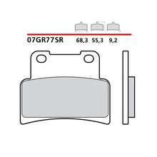 BREMBO KIT PASTIGLIE FRENO ANT. MONTA SU APRILIA MANA 850 07-13-07GR77SR
