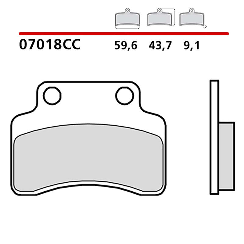 BREMBO KIT PASTIGLIE FRENO ANT. MONTA SU BENELLI 49X 50 08-16-07018