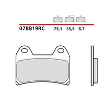 BREMBO KIT PASTIGLIE FRENO ANT. MONTA SU BMW F 800 R 2015-07BB19RC
