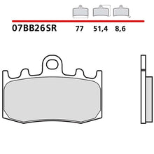 BREMBO KIT PASTIGLIE FRENO ANT. MONTA SU BMW R 1200 RT 1200 05-09-07BB26SR