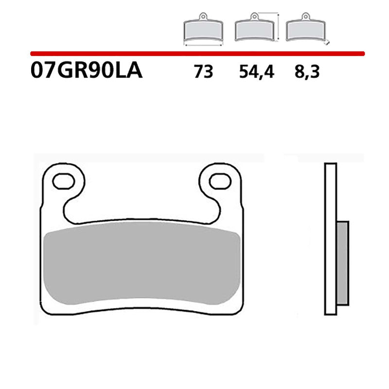 BREMBO KIT PASTIGLIE FRENO ANT. MONTA SU BMW R 1250 RT 1250 19-20-07GR90LA