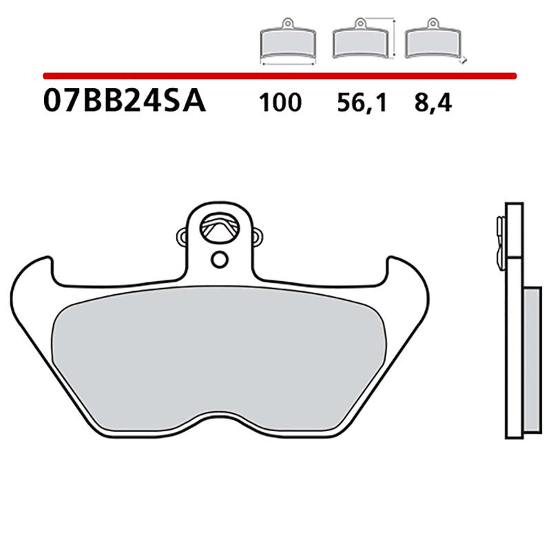 BREMBO KIT PASTIGLIE FRENO ANT. MONTA SU BMW R 850 C 850 97-00-07BB24SA