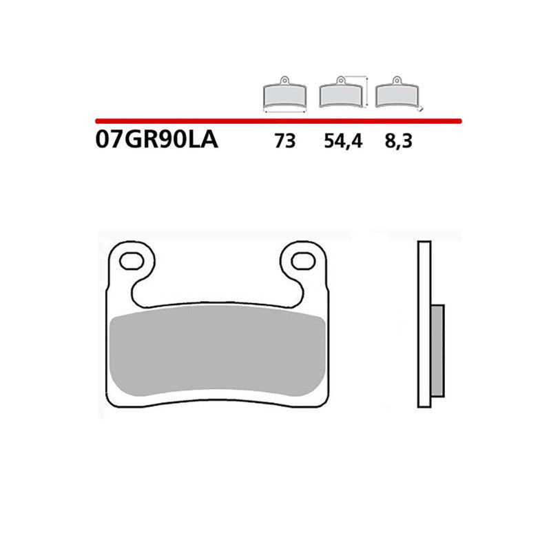 BREMBO KIT PASTIGLIE FRENO ANT. MONTA SU BMW R1250GS ADVENTURE 2021-07GR90LA