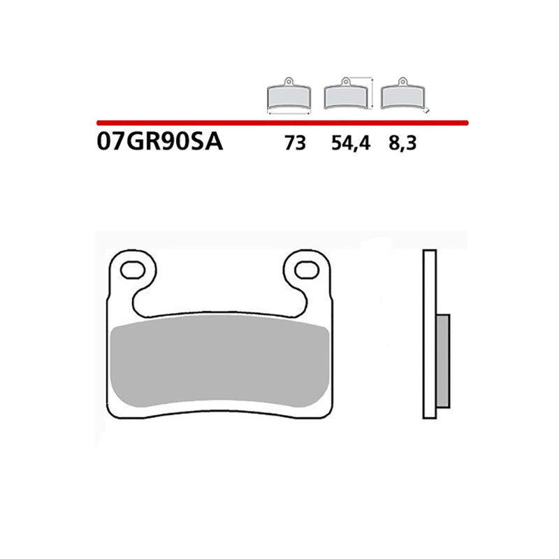 BREMBO KIT PASTIGLIE FRENO ANT. MONTA SU BMW R1250GS ADVENTURE 2021-07GR90SA
