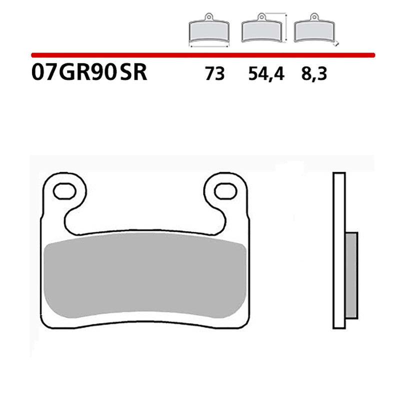 BREMBO KIT PASTIGLIE FRENO ANT. MONTA SU BMW S 1000 RR 1000 19-22-07GR90SR