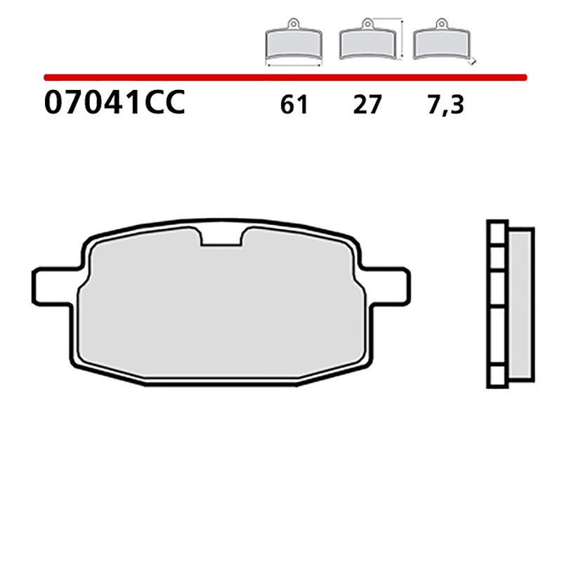 BREMBO KIT PASTIGLIE FRENO ANT. MONTA SU FANTIC MOTOR GRINTA 50 95-00-07041