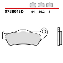 BREMBO KIT PASTIGLIE FRENO ANT. MONTA SU GAS GAS MC-F 250 21-21-07BB04SD