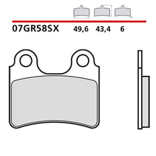 BREMBO KIT PASTIGLIE FRENO ANT. MONTA SU GAS GAS TXT PRO 250 04-13-07GR58SX