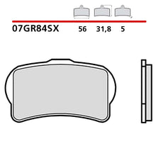 BREMBO KIT PASTIGLIE FRENO ANT. MONTA SU GAS GAS TXT PRO RACING 250 17-17-07GR84SX