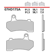 BREMBO KIT PASTIGLIE FRENO ANT. MONTA SU HARLEY D. FLHRC ROAD KING CLASSIC 08-11-07HD17SA