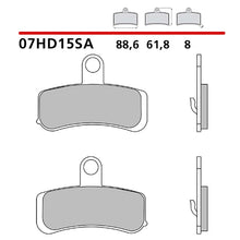 BREMBO KIT PASTIGLIE FRENO ANT. MONTA SU HARLEY D. FXDF FAT BOB 1690 13-17-07HD15SA