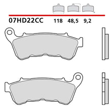 BREMBO KIT PASTIGLIE FRENO ANT. MONTA SU HARLEY D. XL T SUPERLOW 1200 14-17-07HD22CC