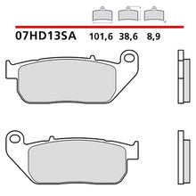 BREMBO KIT PASTIGLIE FRENO ANT. MONTA SU HARLEY D. XL X FORTY EIGHT 1200 10-13-07HD13SA