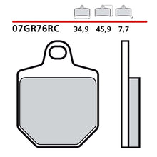 BREMBO KIT PASTIGLIE FRENO ANT. MONTA SU HM CRM F X SUPERMOTO 450 07-09-07GR76RC