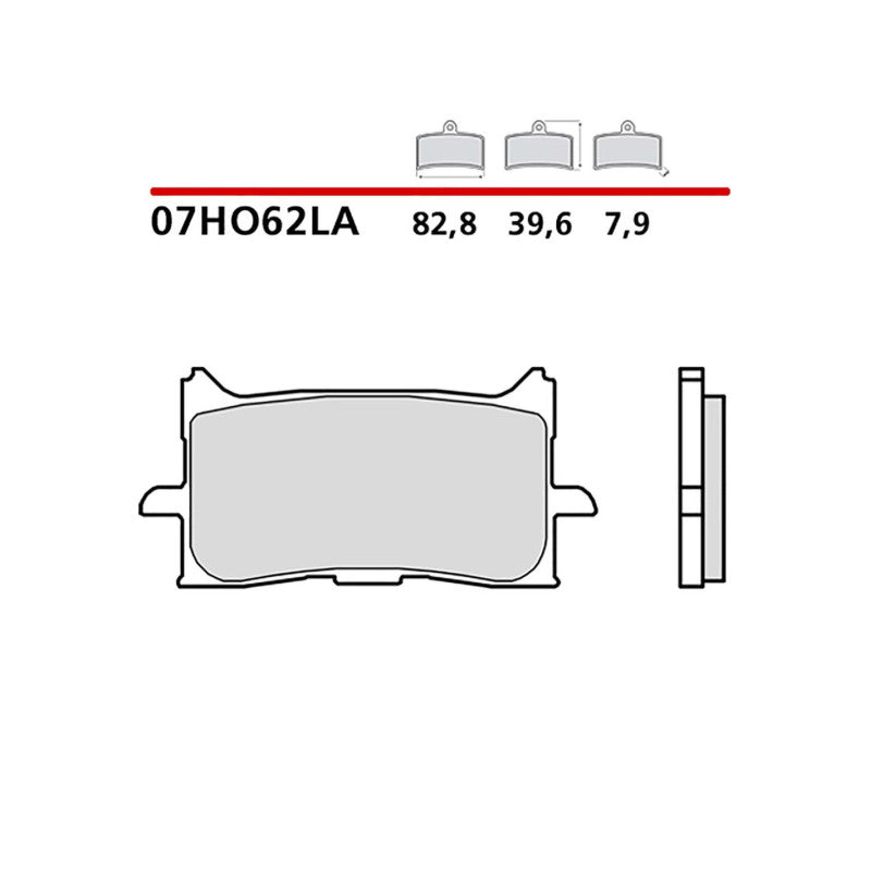 BREMBO KIT PASTIGLIE FRENO ANT. MONTA SU HONDA AFRICA TWIN REPLICA 18-19-07HO62LA