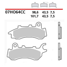 BREMBO KIT PASTIGLIE FRENO ANT. MONTA SU HONDA CB F 125 17-20-07HO64CC