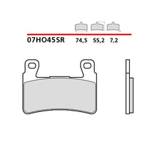 BREMBO KIT PASTIGLIE FRENO ANT. MONTA SU HONDA CBR F 600 01-07-07HO45SR