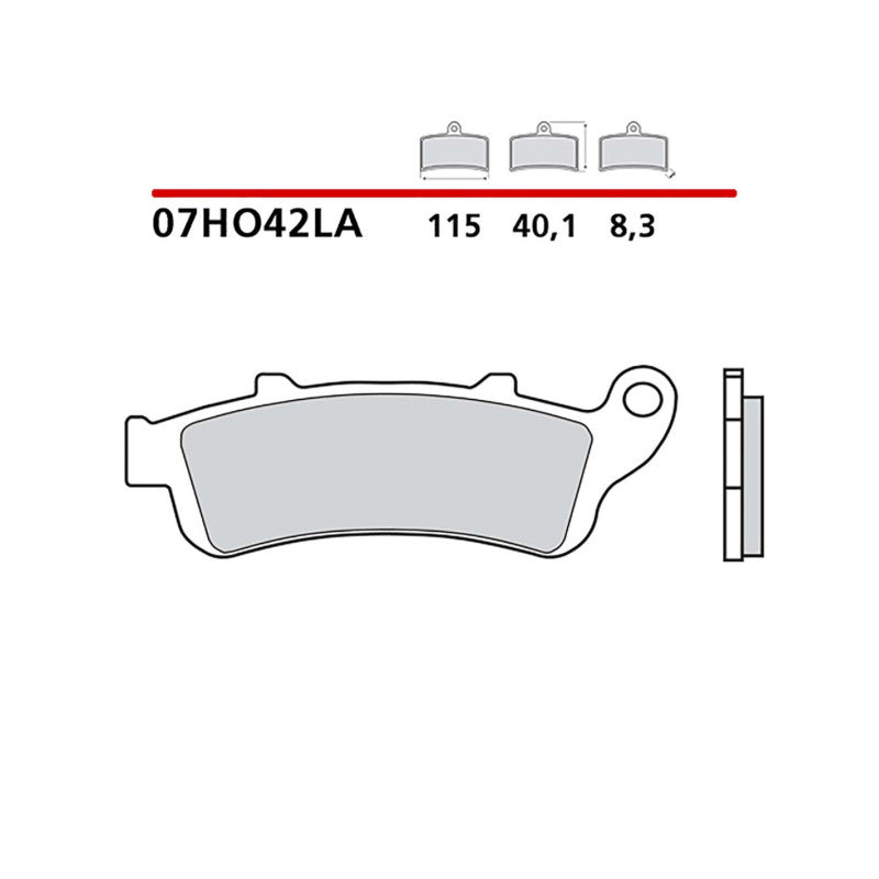 BREMBO KIT PASTIGLIE FRENO ANT. MONTA SU HONDA CBR XX BLACKBIRD 1100 99-07-07HO42LA
