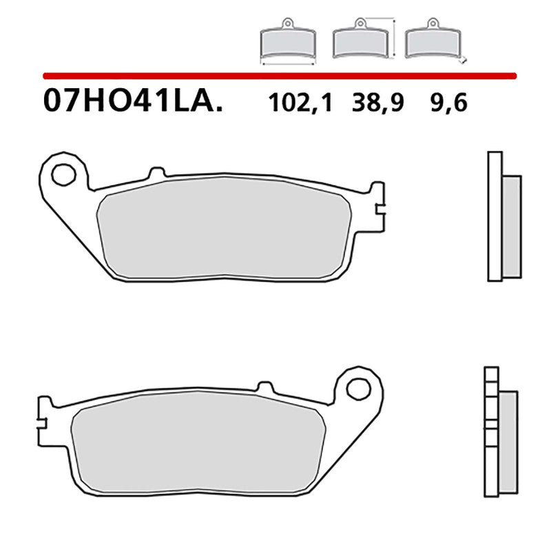 BREMBO KIT PASTIGLIE FRENO ANT. MONTA SU HONDA CMX REBEL ABS 500 20-21-07HO41LA