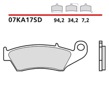 BREMBO KIT PASTIGLIE FRENO ANT. MONTA SU HONDA CR R 125 95-07-07KA17SD