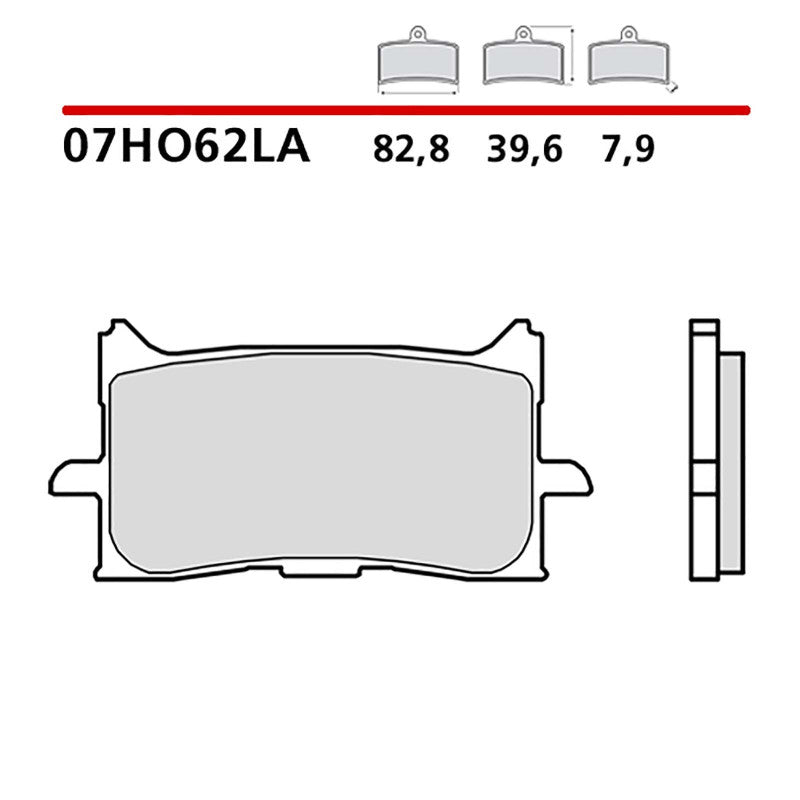 BREMBO KIT PASTIGLIE FRENO ANT. MONTA SU HONDA FORZA 750 21-21-07HO62LA
