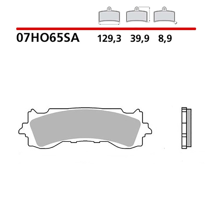 BREMBO KIT PASTIGLIE FRENO ANT. MONTA SU HONDA GOLD WING ABS/DCT 18-19-07HO65SA