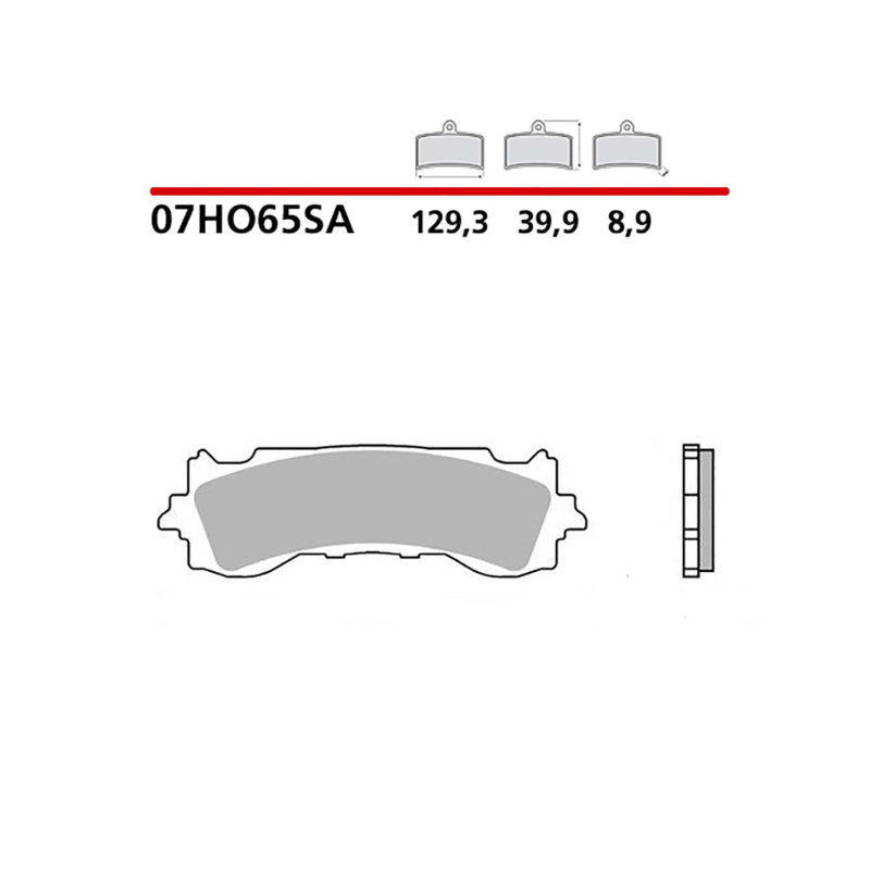 BREMBO KIT PASTIGLIE FRENO ANT. MONTA SU HONDA GOLD WING ABS/DCT 2020-07HO65SA