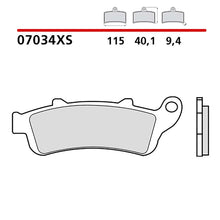 BREMBO KIT PASTIGLIE FRENO ANT. MONTA SU HONDA JAZZ 250/ABS 01-04-07034XS
