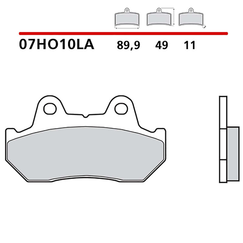 BREMBO KIT PASTIGLIE FRENO ANT. MONTA SU HONDA NSR 500 85-02-07HO10LA