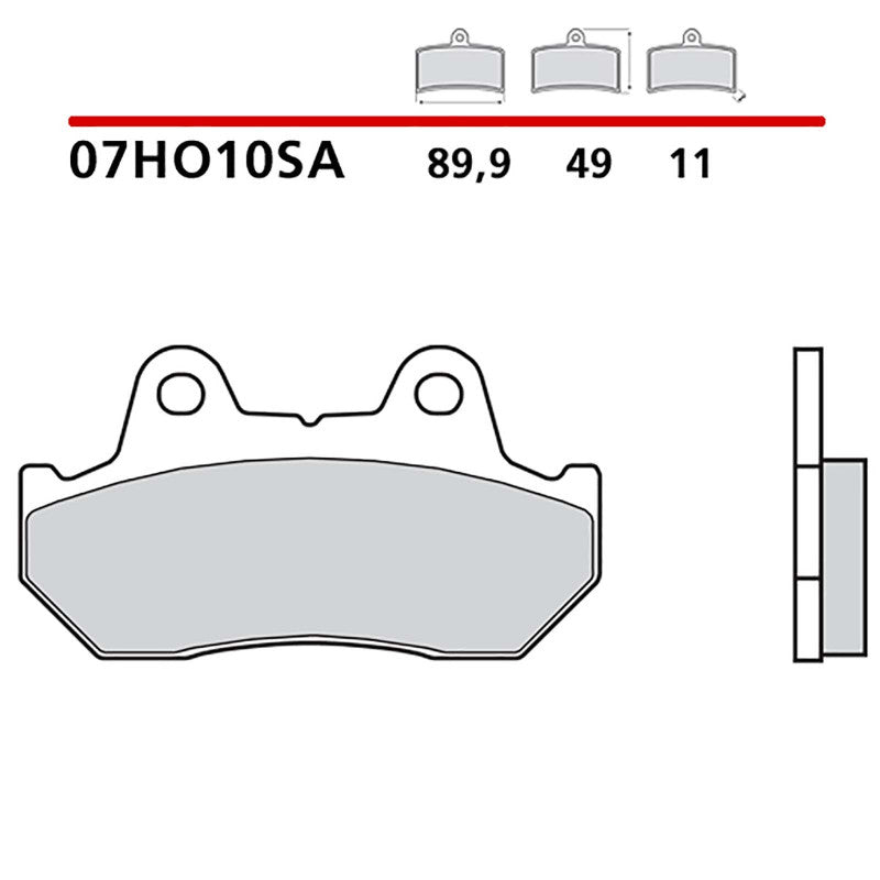 BREMBO KIT PASTIGLIE FRENO ANT. MONTA SU HONDA NSR 500 85-02-07HO10SA
