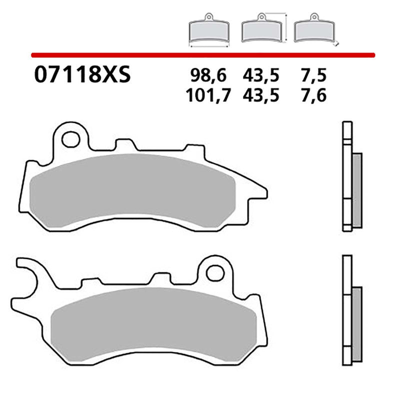 BREMBO KIT PASTIGLIE FRENO ANT. MONTA SU HONDA PCX ABS 125 18-20-07118XS